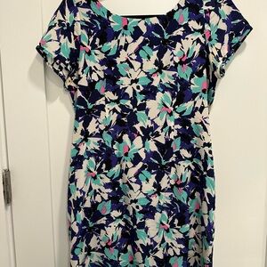 Yumi Kim Blue and Cream Floral Mini Dress